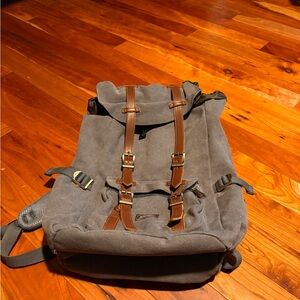 Kaukko Gray Canvas Backpack